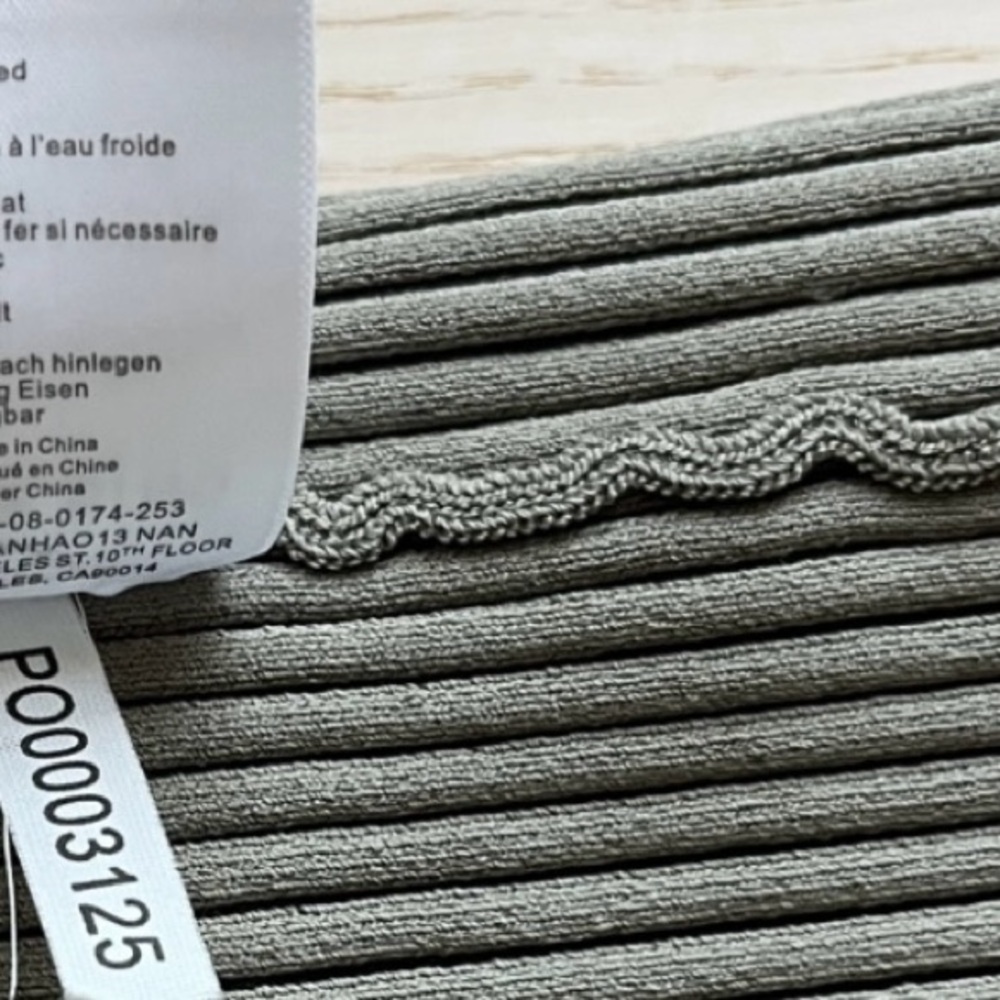 Anine Bing Ribbed Knit Tank in Sage - Picture 5 of 6
